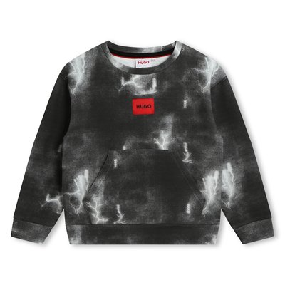 Sweat-shirt imprimé avec poche HUGO KIDSWEAR