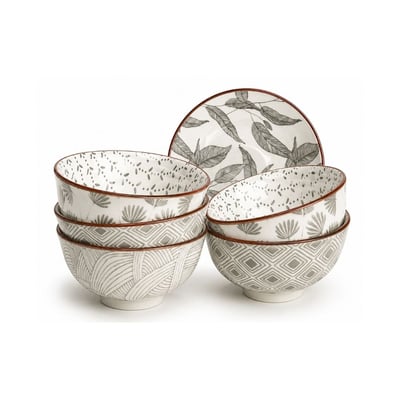 Lot de 6 bols médiums, YOKOTE ARTIME