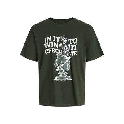 T-shirt manches courtes, imprimé tête de mort JACK & JONES JUNIOR