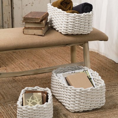 Lot de 3 paniers en corde INDIES FACTORY
