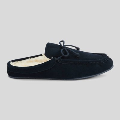 Chaussons en cuir suede fourrés MONOPRIX