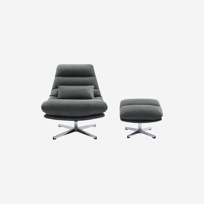 Fauteuil droit tissu ODERZO HABITAT