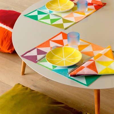 Set en Coton, ORIGAMI LE JACQUARD FRANCAIS