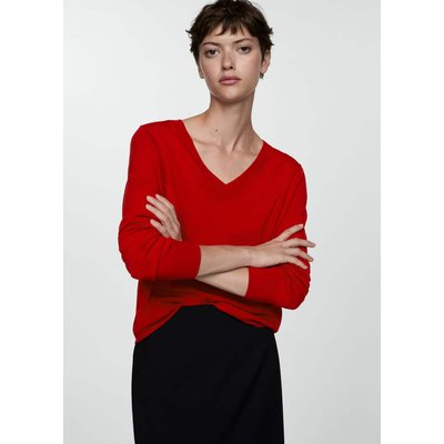 Pull cachemire femme rouge col en v La Redoute
