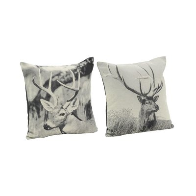 Coussin cerfs en coton (lot de 2) Lot de 2 AUBRY GASPARD