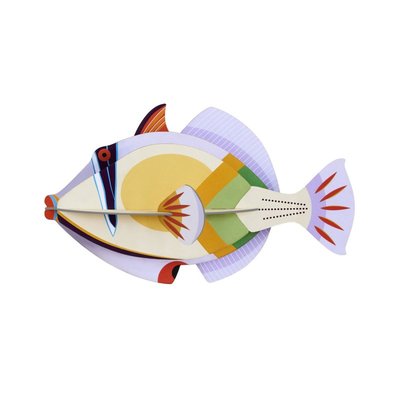 Poisson décoration murale carton  Baliste Picasso STUDIO ROOF