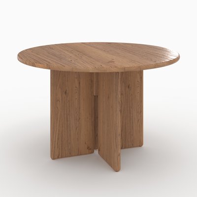 Table ronde en bois d'orme 4 personnes - GULIA RENDEZ-VOUS DÉCO