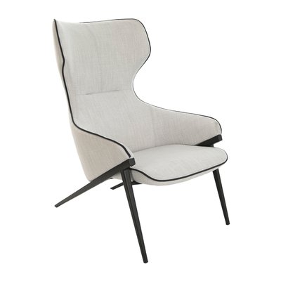 Fauteuil en tissu et pieds en acier ANGEL CERDA