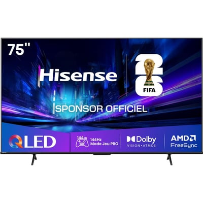 TV QLED 75E79Q PRO (2025) 75" (189 cm) 4K Ultra HD - 144Hz, Smart TV HISENSE