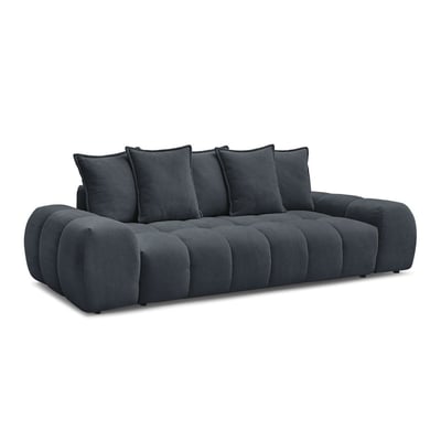 Canapé droit fixe 3 places en tissu texturé, EVEREST BOBOCHIC