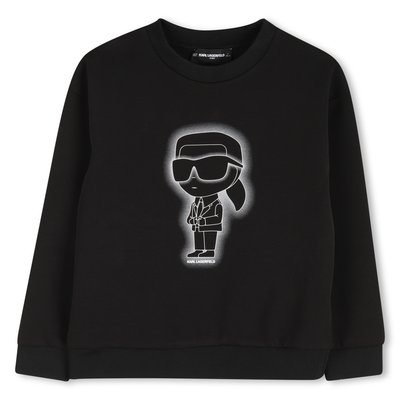 Sweat-shirt en double jersey KARL LAGERFELD KIDS