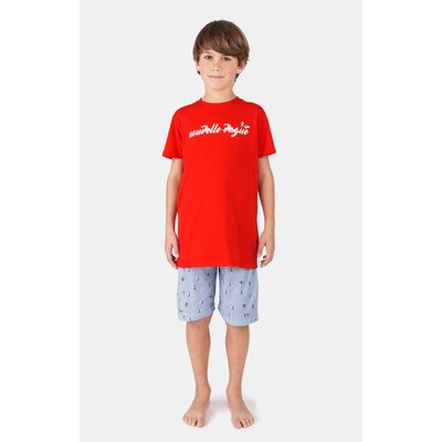 Pyjashort en coton imprimé Nouvelle Vague ARTHUR