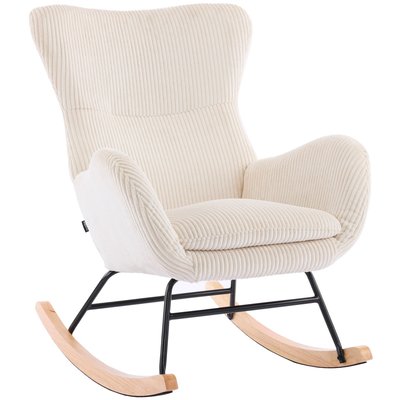 Rocking-chair en velours côtelé - BEA HOMIFAB