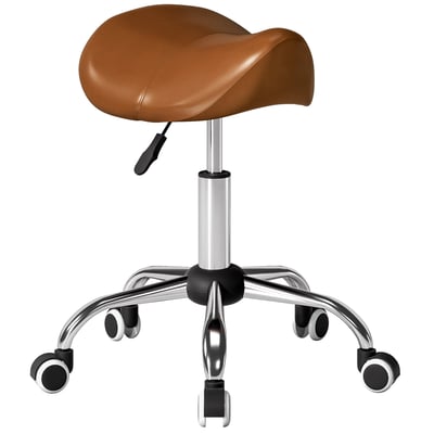 Tabouret de salon Polyuréthan Marron HOMCOM