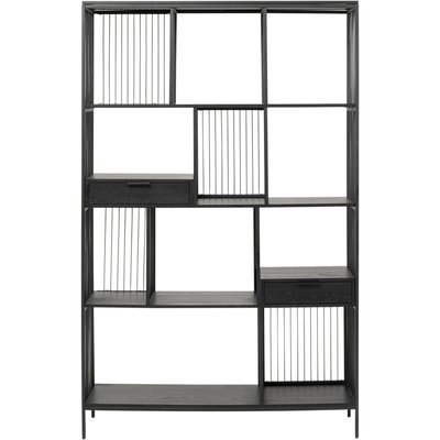 Étagère en chêne et acier, BOLOGNA KARE DESIGN