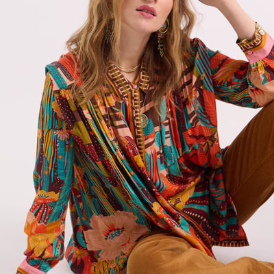 Chemise à motifs MEILINE JARDIN WILD