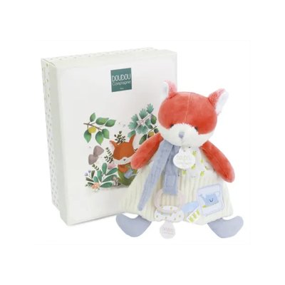 Romarin le Renard - Doudou attache-sucette DJECO