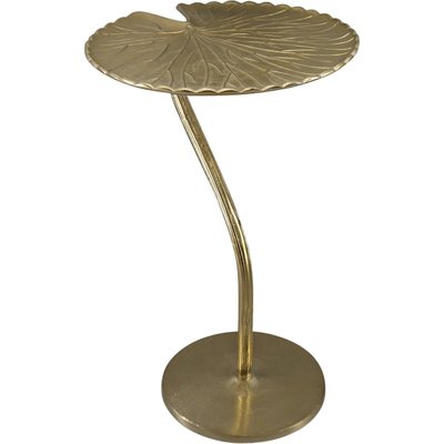 Table dappoint feuille dorée en aluminium élégant RECOLLECTION