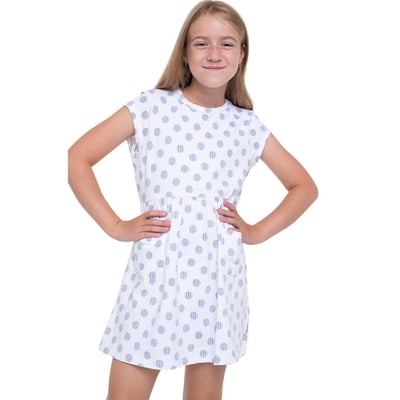 Robe décontractée à taille cintrée et manches courtes motif/style à pois et à rayures TRESPASS