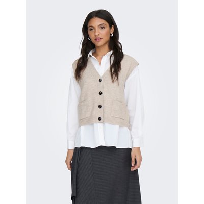 Sleeveless V-Neck Cardigan JDY