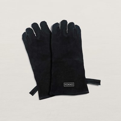 Paire de gants en cuir spécial barbecue KOKKO