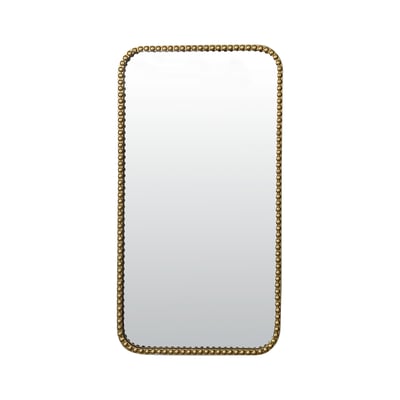 Miroir métal rectangulaire perles 50x90cm EMDE