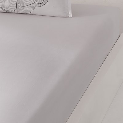 Drap housse en percale de coton bonnet 30 cm LOANE SENSEI MAISON