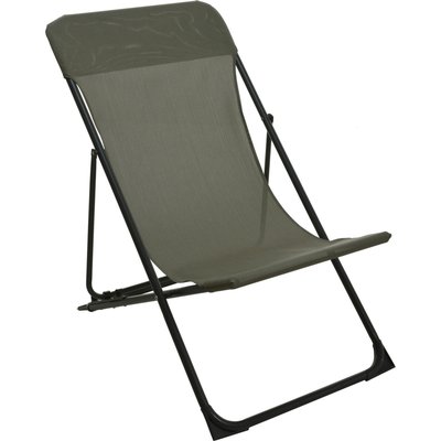 Chaise longue pliante chilienne verte 86x58x90cm WADIGA