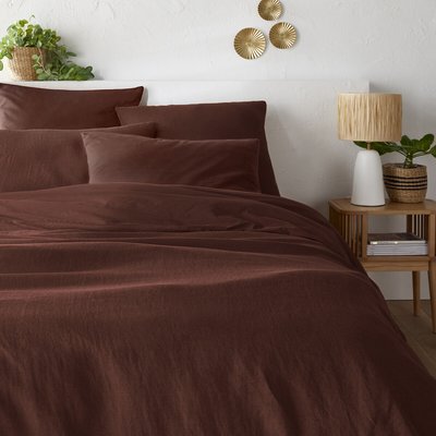 Housse de couette biface lin et coton lavés Annaba LA REDOUTE INTERIEURS