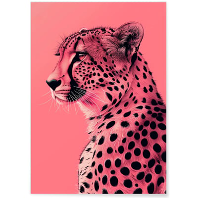 Affiche Guépard Pop Art L'AFFICHERIE