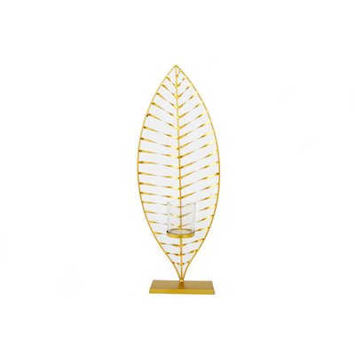 Bougeoir design en métal Feuille GM HEART OF THE HOME