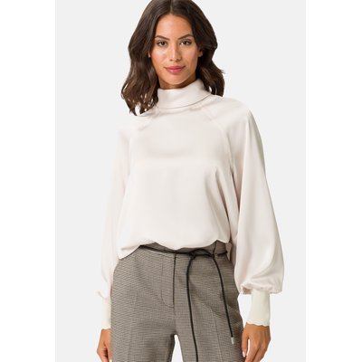 Blouse satin col montant La Redoute