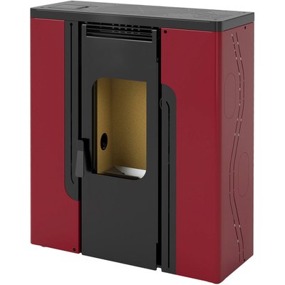FM Poêle à granulés de couloir BP-402 12kW rouge (canalisable) FM BIOMASA