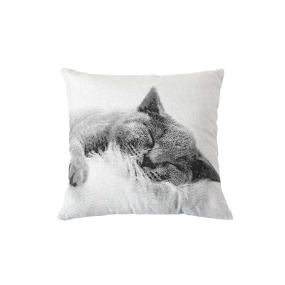 Coussin imprimé chat TOILINUX