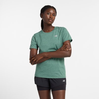 Sport Essentials Heathertech T-Shirt T-shirt col rond manches courtes ESSENTIALS. NEW BALANCE