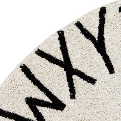 Tapis rond  en coton alphabet ABC LORENA CANALS