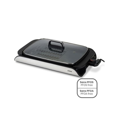 Plancha grill avec couvercle LIVOO
