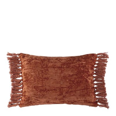 Housse de coussin PAULA en velours irisé BLANC D’IVOIRE