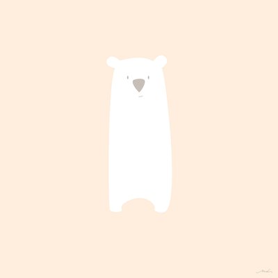 Tableau enfant grizzly mimi HEXOA