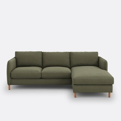 Canapé d'angle droit, convertible, 4 places, en polyester, LOMÉO LA REDOUTE INTERIEURS