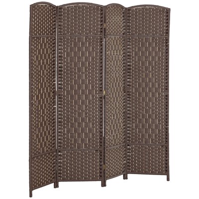 Paravent intérieur en bois 4 panneaux 180 x 180 cm séparateur de pièce pliable bois HOMCOM