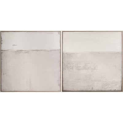 Lot de 2 tableaux abstraits sur toile RECOLLECTION