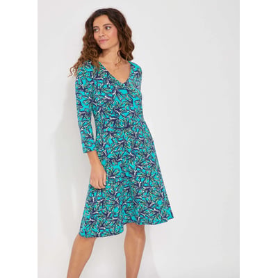 Robe imprimée maille col croisé Ecovero TALLADY LA FIANCÉE