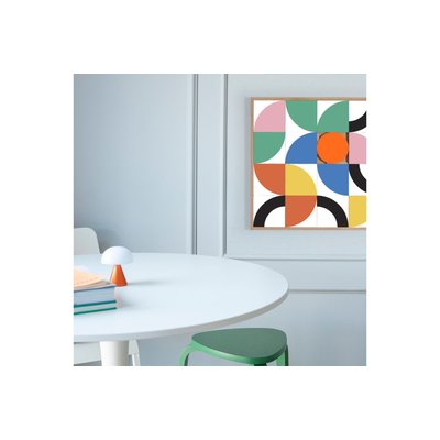 Tableau en bois taquin coloré et pop  63 x 63 - PUPPLE TAQUIN
