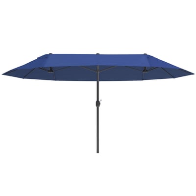 Parapluie double face Acier Vert OUTSUNNY
