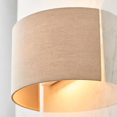 Ollie Linen Wall Light SO'HOME