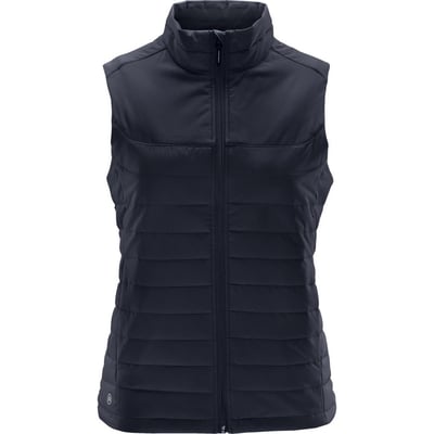 Doudoune Légère Femme Taille Plus - Gilet Duvet Coupe-Vent Ultraléger - Automne Hiver Bleu Marine