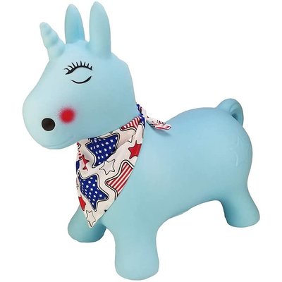 Animal Sauteur Licorne Avec Foulard - Funbee FUNBEE