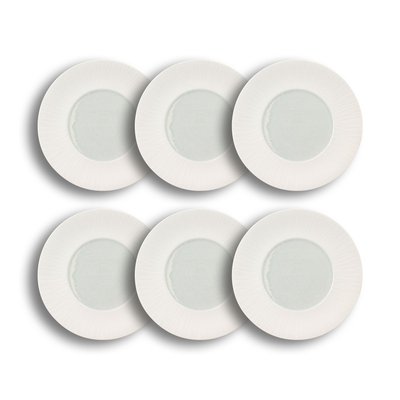 Lot de 6 assiettes plates en porcelaine 31cm, URUS OGO LIVING