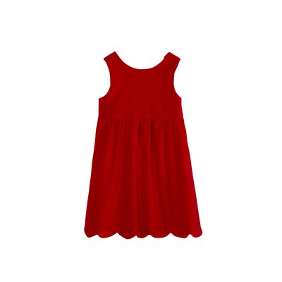 Robe de fête en velours lisse noeud au dos VERTBAUDET